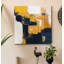 «Navy & Gold I», reproduction sur toile tendue-1098096981