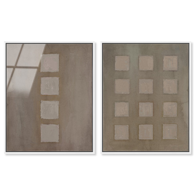 Order Set High-Gloss Frameless Acrylic Glass Wall Art Abstract Print by Oliver Gal, Ready to Hang, 16 x 20, 25"H x 31"W