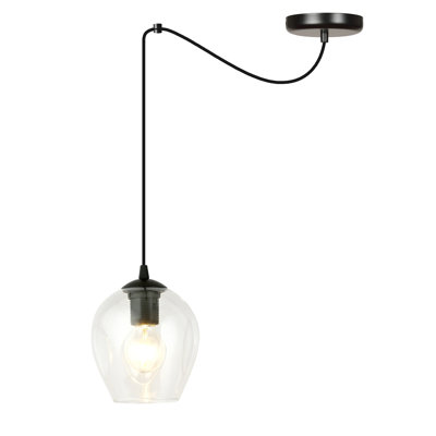 Cadfan 1 - Light Black Single Pendant
