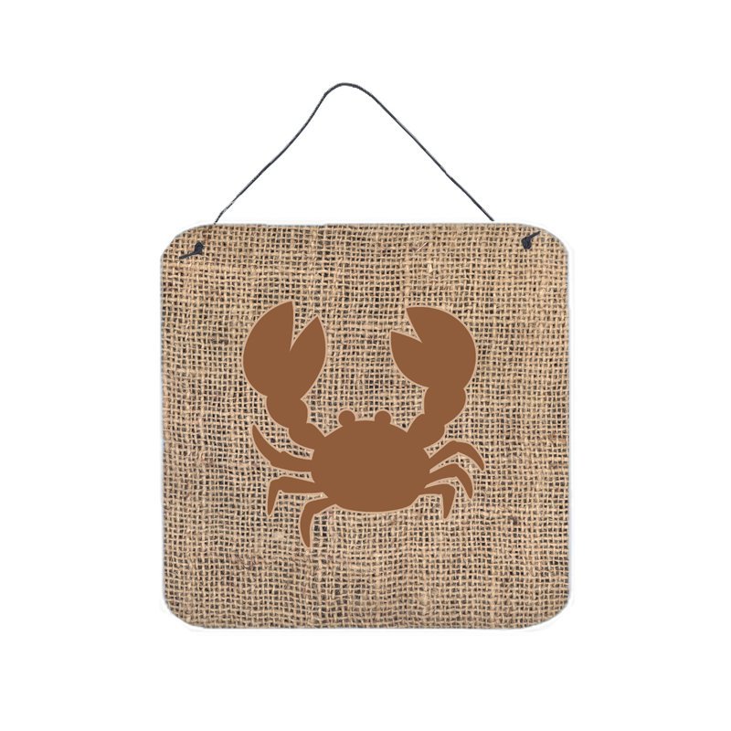 Burgett «Crab», impression sur plaque en brun