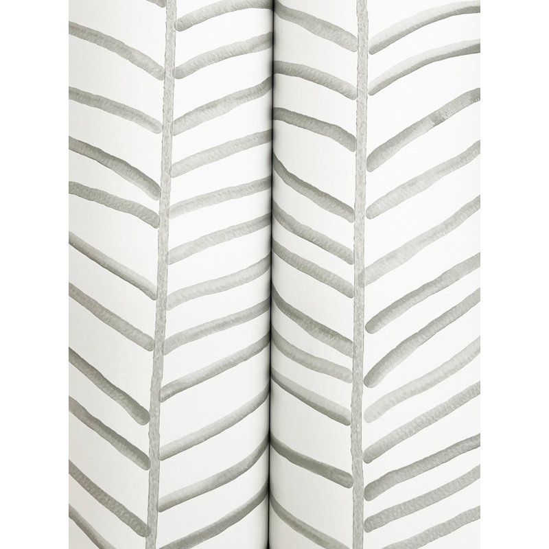 Papier peint Cascade Palm Chevron, Brouillard