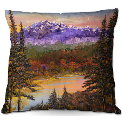 Floral Reversible Throw Pillow