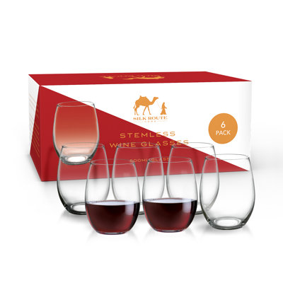 Stemless Wine Glasses 500ml