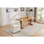 Chaise de salle à manger en chenille beige avec rembourrage en mousse et 24,05 po de largeur, roues pivotantes sur 360 °-1429642183