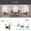 Éclairage pour meuble-lavabo 2 lumières Keison-1633304320