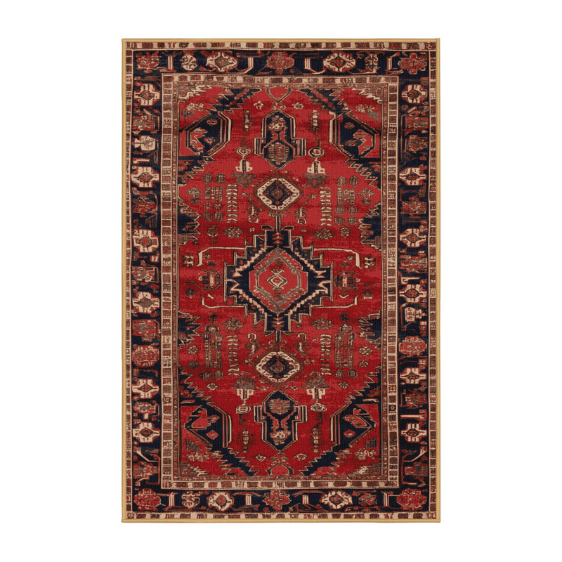 Tapis brun lavable à la machine, Rectangulaire 7 pi x 10 pi