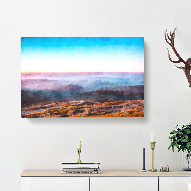 Over The Mountains In Poland - Wrapped Canvas Print, 35cm H x 50cm W x 3cm D