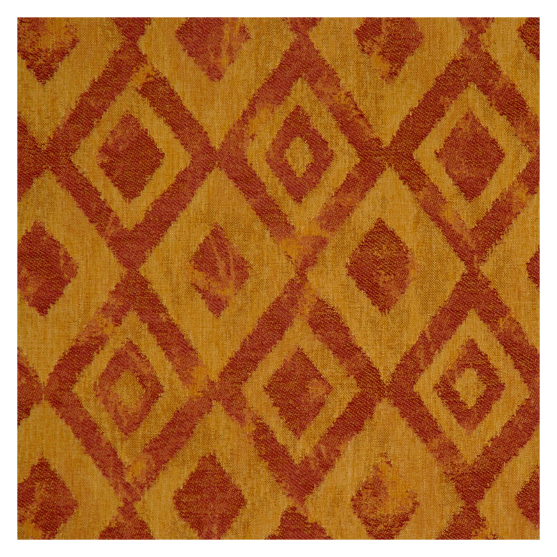 Tissu géométrique Allure, Rouge/jaune