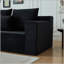 Canapé modulaire profond en velours côtelé avec porte-gobelets, aucun assemblage requis-372336510