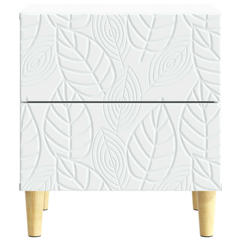 43cm W Solid Wood Bedside Table