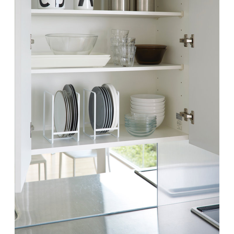 Elegant White Large Steel Dish Storage Rack