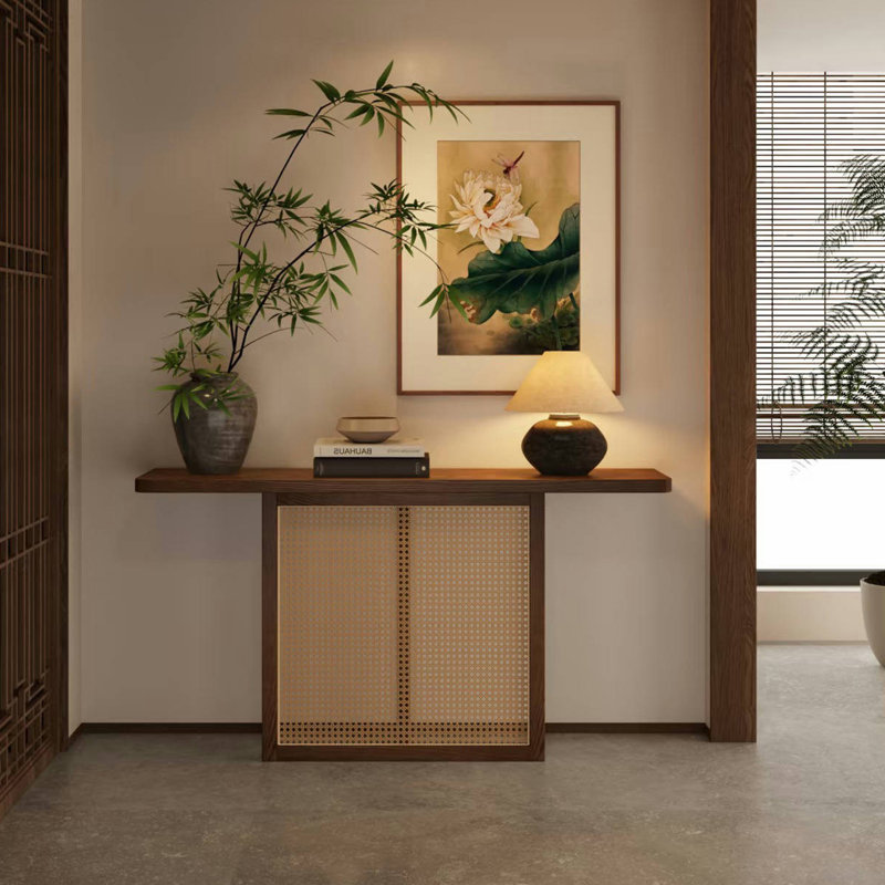 Console simple de style chinois, 29.5" H x 47.2" W x 11.8" D