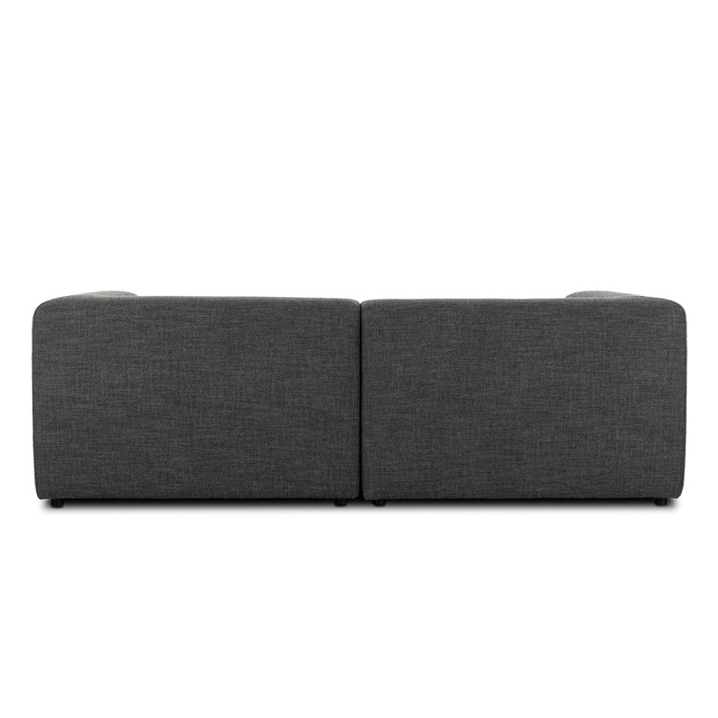 Lawndale Chaise Sectional, Left Hand Facing, Saxon Charcoal Polyester Blend