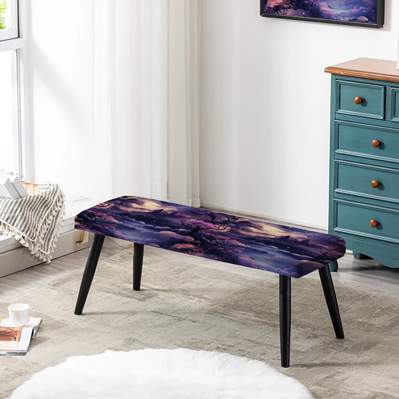 Banc sombre rembourré à motif floral Doody Dreamscapes Moody
