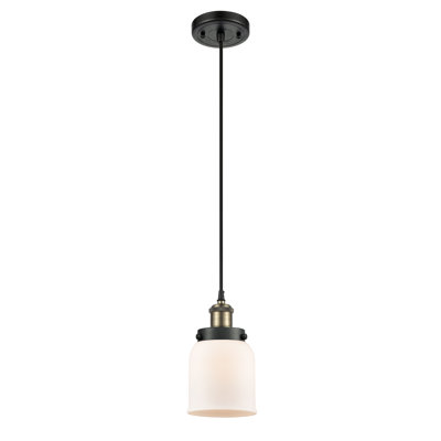 Ballston Urban Bell - 1 Light 5" Cord Hung Mini Pendant