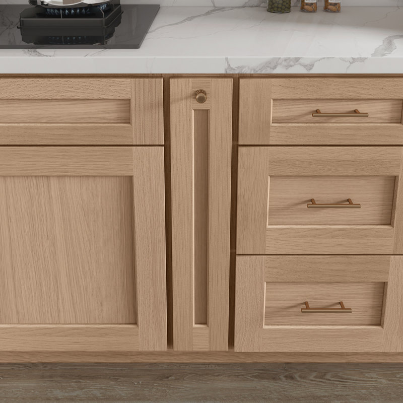 Armoire à épices Base, 6" W x 34.5" H x 24" D, Chêne Redondo