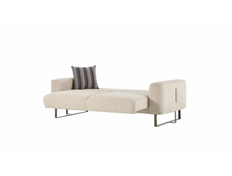 Izen Upholstered 61.4'' Sofa, Cream