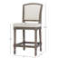 Tabouret de bar à hauteur de comptoir avec revêtement texturé confortable-201681847