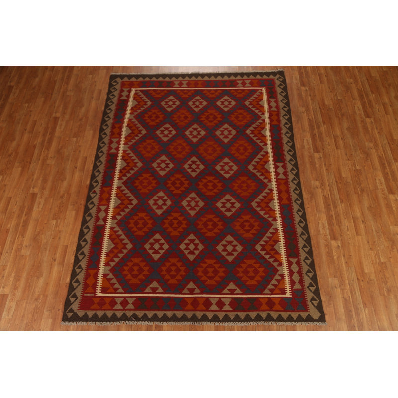 Tapis oriental géométrique Kilim 7 x 10