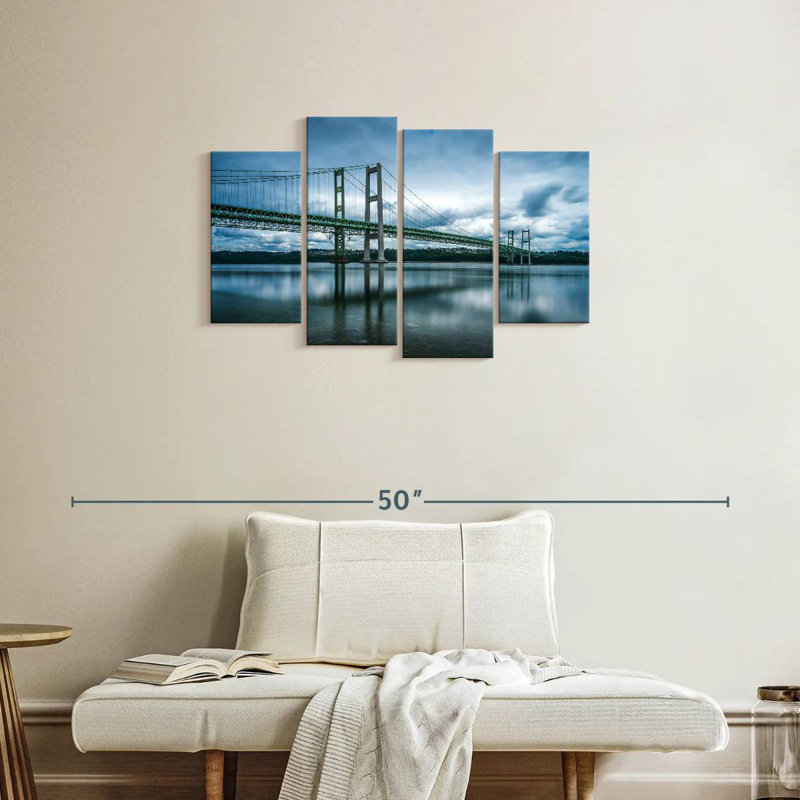 Lilie Cloudy Tacoma Narrows Bridge, 22" H x 36" W