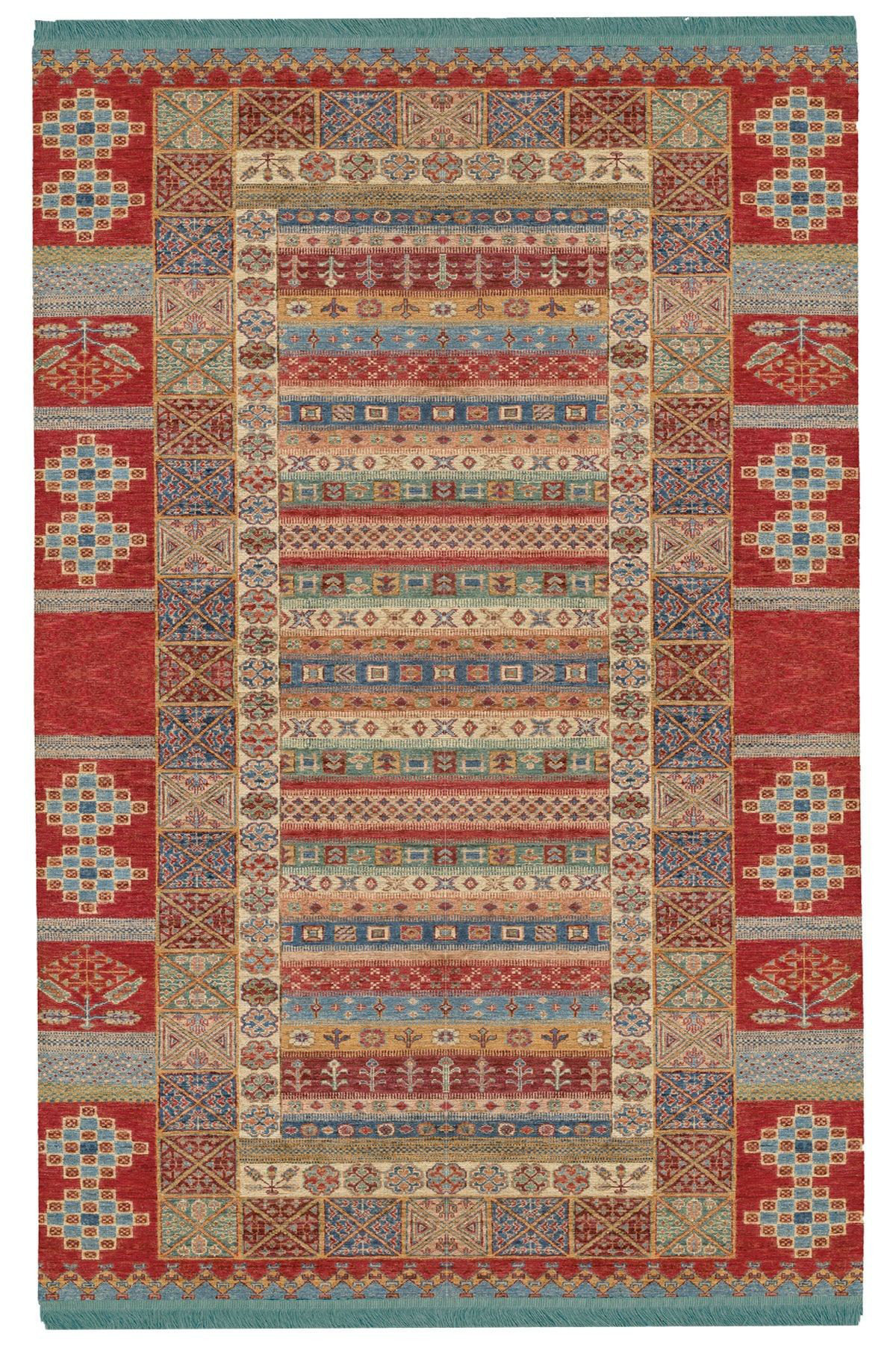 Rug Pattern Normal Dakota Fields Ethnic Pattern Vintage Multicolor Woven Base Machine ...