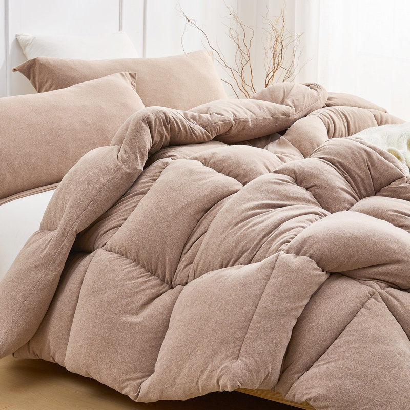 Thicker Than Thickest - Coma Inducer Oversized Comforter Set - Mocha Meringue, Queen Comforter + 2 Standard Shams