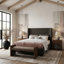 Banc rembourré en tissu brun Hickory-844275109-844275110
