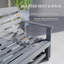 Causeuse d'extérieur avec banc oscillant-1629157047