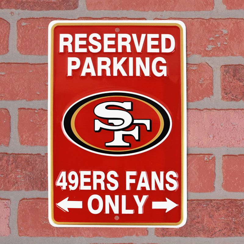 SF Forty Niners Parking Only 49 Metal Sign Game Room Man Cave Garage Wall Decor SF Forty Niners Parking Only 49 Metal Sign Game Room Man Cave Garage Wall Decor
