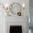 Gold Bathroom Wall Sconces Set of 2, Modern Sconces Wall Lighting Vanity Light Fixtures with Opal White Glass Shade, Brushed Brass Wall Lights for Mirror Living Room Bedroom Hallway Kitchen Stairs-4275326