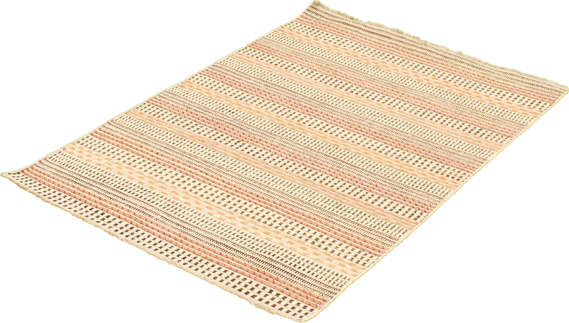 Foundry Select Hand Knotted Wool Ivory/Brown Rug | Wayfair