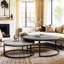 2 Piece Round Medieval Modern Nested Coffee Tables, Stackable Living Room Decorative Tables-1096619836