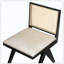 Ensemble de chaises d'appoint rembourrées Cane idéal pour la salle à manger et la cuisine-54783706
