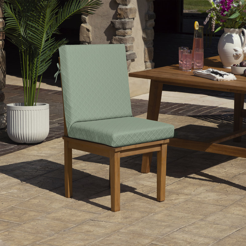 Housse de coussin pour chaise de salle à manger ARDEN Elastic, Vert sauge