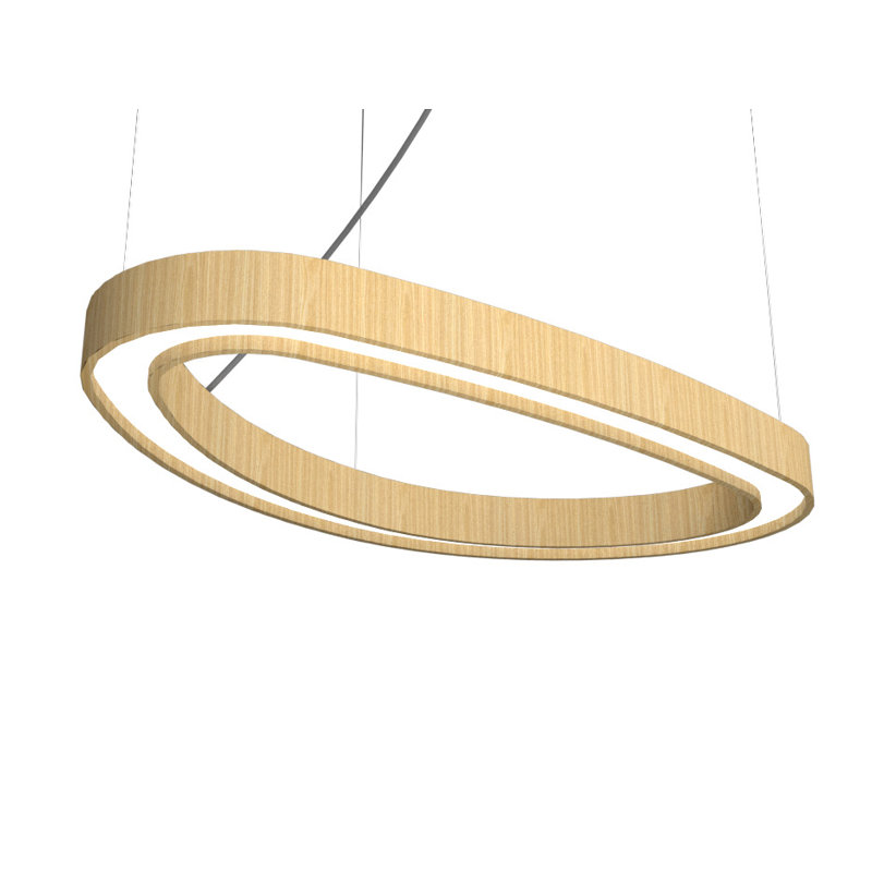 1 - Light LED Pendant, 1.97" H x 31.5" W x 18.11" D, Sand