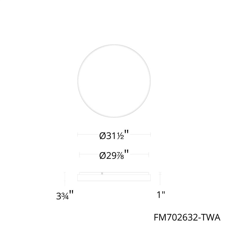 Ringsley Dimmable LED Flush Mount, Black