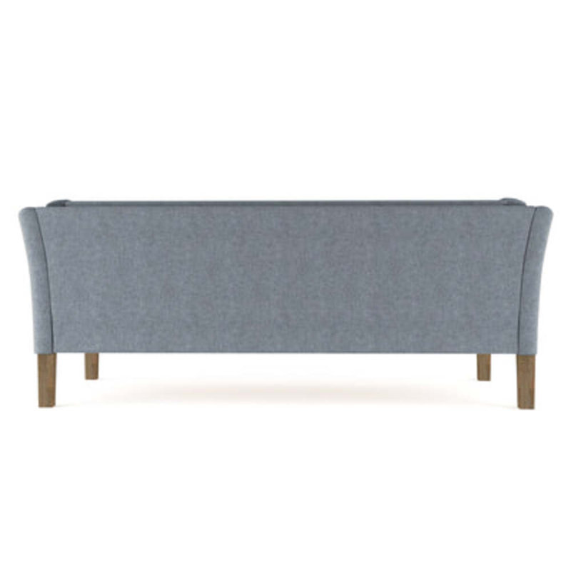 Charlton Flared Shelter-Arm Sofa, 31" H x 72" W x 33" D, Weathered, Box Weave Linen Oyster