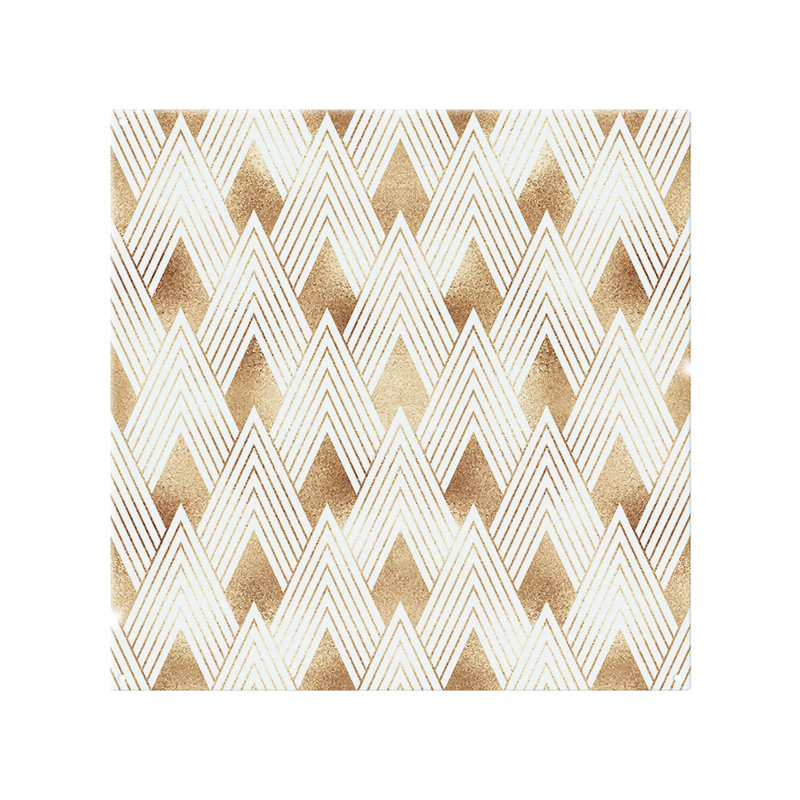 Geometric Shapes Splash Back, 50cm L x 60cm W