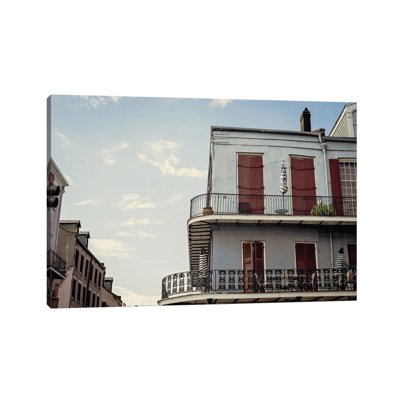 French Quarter Blues by Ann Hudec - Wrapped Canvas Print, 66.04 cm H x 45.72 cm W x 1.91 cm D