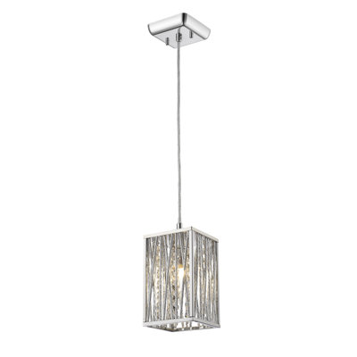 Luminaire suspendu rectangulaire 1 lumière Alezay
