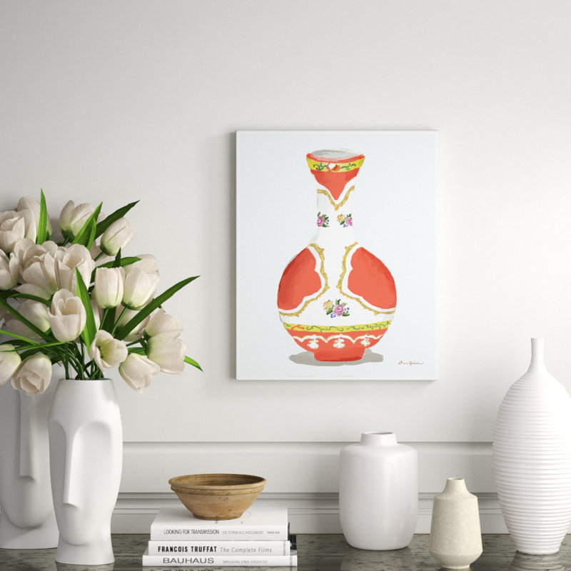 Vase Series Giclee Print by Dana Gibson, Orange