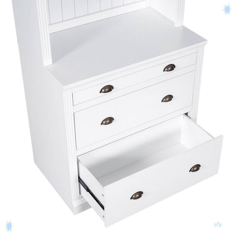 83.4"Tall Bookshelf Suite,Modern Bookcase Suite With LED Lighting