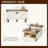 Rustic  Lift-Top Coffee Table, Dual Square Lift-Top with Charging Station & Motion-Sensing Lights, Rolling Storage Cabinet-755471420