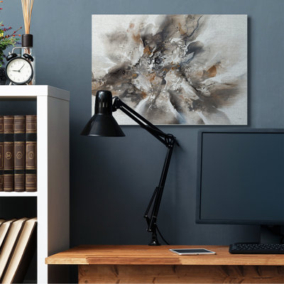 «Chaotic Abstract Brush Strokes», motifs de forme carrée par K. Nari - impression