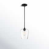 Breena 1 - Light Black Single Pendant