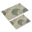 Ensemble de tapis de bain Tranquil Ripple Sage Green (2 pièces)