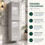 Scandinavian 40cm x 170cm Wall Mounted Cabinet-513315735
