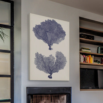 "Indigo Seafans II", reproduction sur toile tendue
