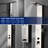 5-way Diverter Shower Tower Panel System with Fixed Shower Head-92892768