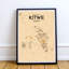 Kitwe City Map - No Frame Print-1830909699